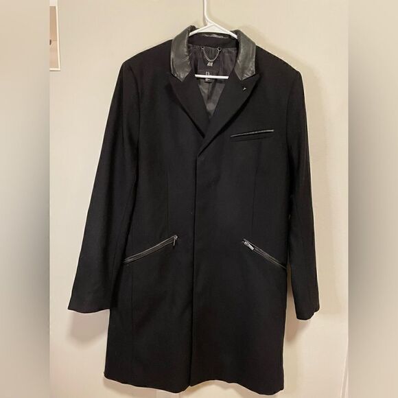 H&M MEN’S PEA COAT - Picture 5 of 6